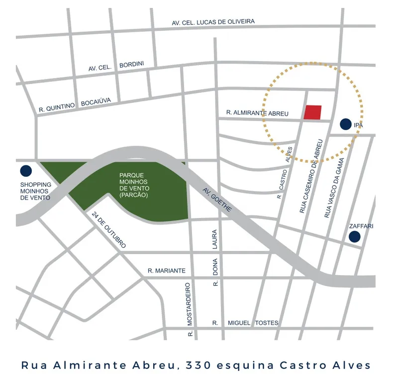 Mapa de Localização Americano