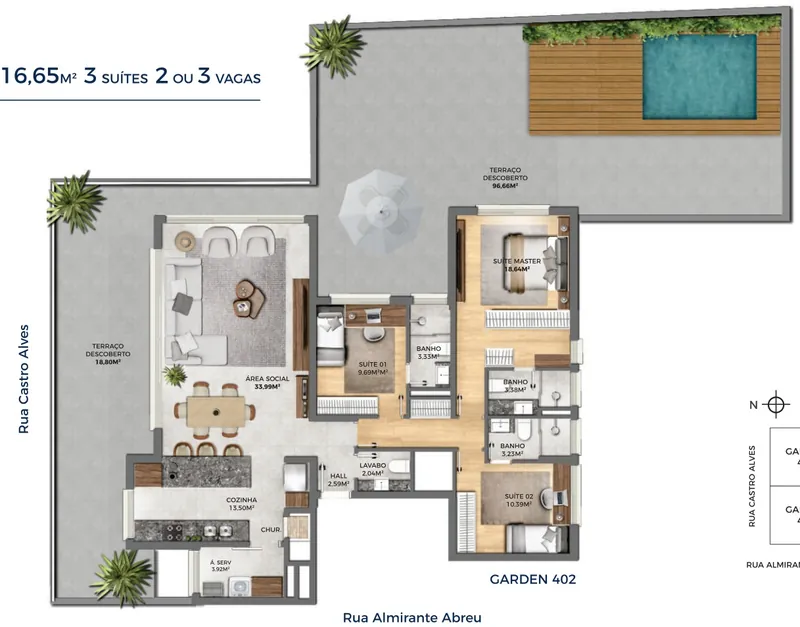 Planta Garden 216m²
